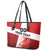 Custom Denmark Football Leather Tote Bag Mute Swan - Wonder Print Shop