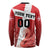 Custom Denmark Football Long Sleeve Shirt Mute Swan - Wonder Print Shop