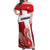 Custom Denmark Football Off Shoulder Maxi Dress Mute Swan - Wonder Print Shop