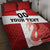 Custom Denmark Football Quilt Bed Set Mute Swan