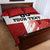 Custom Denmark Football Quilt Bed Set Mute Swan