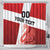 Custom Denmark Football Shower Curtain Mute Swan