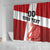 Custom Denmark Football Shower Curtain Mute Swan