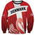 Custom Denmark Football Sweatshirt Mute Swan