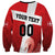 Custom Denmark Football Sweatshirt Mute Swan