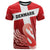 Custom Denmark Football T Shirt Mute Swan