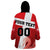 Custom Denmark Football Wearable Blanket Hoodie Mute Swan