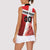 Custom Denmark Football Women Sleeveless Polo Shirt Mute Swan