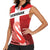 Custom Denmark Football Women Sleeveless Polo Shirt Mute Swan