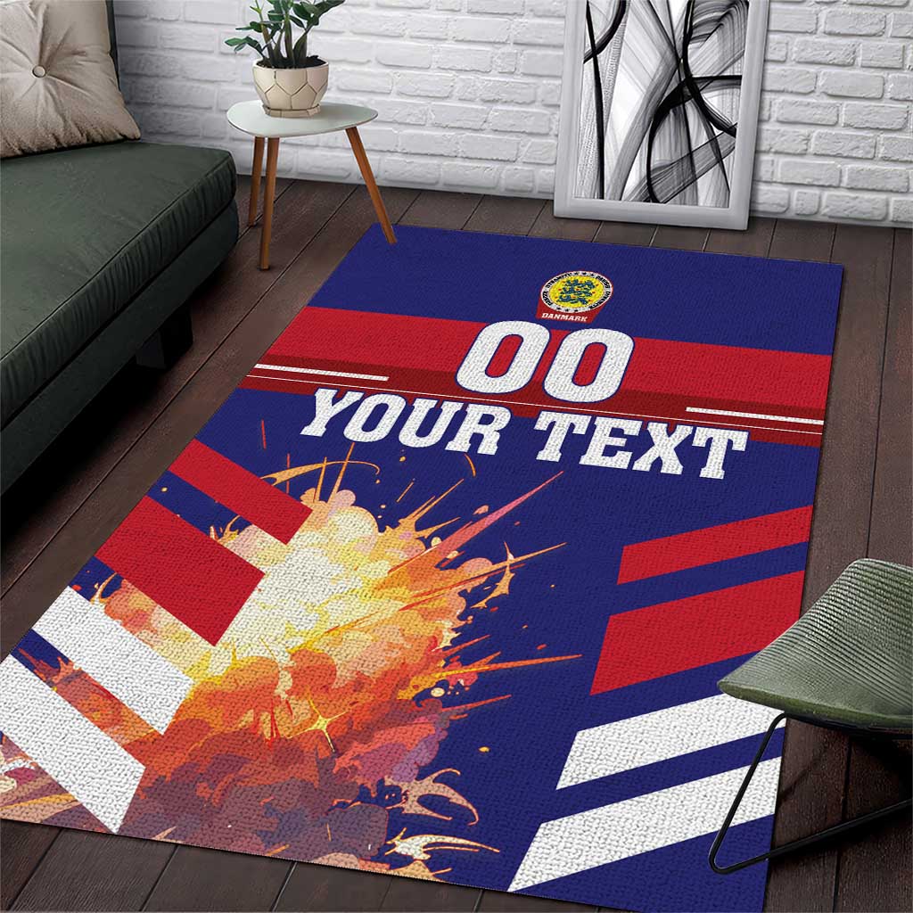 Custom Denmark Football Area Rug Come On Danish Dynamite - Wonder Print Shop