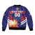 Custom Denmark Football Bomber Jacket Come On Danish Dynamite - Wonder Print Shop