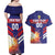 Custom Denmark Football Couples Matching Off Shoulder Maxi Dress and Hawaiian Shirt Come On Danish Dynamite - Wonder Print Shop