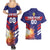 Custom Denmark Football Couples Matching Summer Maxi Dress and Hawaiian Shirt Come On Danish Dynamite - Wonder Print Shop