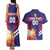 Custom Denmark Football Couples Matching Tank Maxi Dress and Hawaiian Shirt Come On Danish Dynamite - Wonder Print Shop