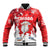 Canada Christmas Baseball Jacket Santa Play Hockey - Winter Forest - Wonder Print Shop