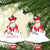 Canada Christmas Ceramic Ornament Santa Play Hockey - Winter Forest - Wonder Print Shop