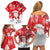 Canada Christmas Family Matching Off Shoulder Short Dress and Hawaiian Shirt Santa Play Hockey - Winter Forest - Wonder Print Shop