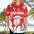 Canada Christmas Hawaiian Shirt Santa Play Hockey - Winter Forest - Wonder Print Shop