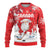 Canada Christmas Ugly Christmas Sweater Santa Play Hockey - Winter Forest - Wonder Print Shop