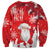 Canada Christmas Sweatshirt Santa Play Hockey - Winter Forest