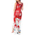 Canada Christmas Tank Maxi Dress Santa Play Hockey - Winter Forest