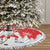 Canada Christmas Tree Skirt Santa Play Hockey - Winter Forest