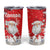 Canada Christmas Tumbler Cup Santa Play Hockey - Winter Forest