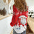 Canada Christmas Women Casual Shirt Santa Play Hockey - Winter Forest