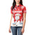 Canada Christmas Women Polo Shirt Santa Play Hockey - Winter Forest