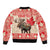 Personalized Canada Moose Bomber Jacket Maple Leaf Christmas Lightning Art - Wonder Print Shop