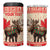 Personalized Canada Moose 4 in 1 Can Cooler Tumbler Maple Leaf Christmas Lightning Art - Wonder Print Shop