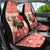 Personalized Canada Moose Car Seat Cover Maple Leaf Christmas Lightning Art