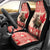 Personalized Canada Moose Car Seat Cover Maple Leaf Christmas Lightning Art