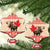 Personalized Canada Moose Ceramic Ornament Maple Leaf Christmas Lightning Art - Wonder Print Shop