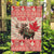 Personalized Canada Moose Garden Flag Maple Leaf Christmas Lightning Art - Wonder Print Shop