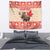 Personalized Canada Moose Tapestry Maple Leaf Christmas Lightning Art