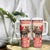 Personalized Canada Moose Tumbler With Handle Maple Leaf Christmas Lightning Art