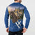 Slovakia Bojnice Castle Button Sweatshirt Golden Eagle With Slovak Pattern - Wonder Print Shop