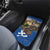 Slovakia Bojnice Castle Car Mats Golden Eagle With Slovak Pattern - Wonder Print Shop