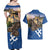 Slovakia Bojnice Castle Couples Matching Off Shoulder Maxi Dress and Hawaiian Shirt Golden Eagle With Slovak Pattern - Wonder Print Shop