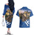 Slovakia Bojnice Castle Couples Matching Off The Shoulder Long Sleeve Dress and Hawaiian Shirt Golden Eagle With Slovak Pattern - Wonder Print Shop