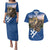 Slovakia Bojnice Castle Couples Matching Puletasi and Hawaiian Shirt Golden Eagle With Slovak Pattern - Wonder Print Shop