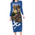 Slovakia Bojnice Castle Family Matching Long Sleeve Bodycon Dress and Hawaiian Shirt Golden Eagle With Slovak Pattern - Wonder Print Shop