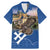 Slovakia Bojnice Castle Family Matching Mermaid Dress and Hawaiian Shirt Golden Eagle With Slovak Pattern - Wonder Print Shop