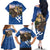 Slovakia Bojnice Castle Family Matching Off The Shoulder Long Sleeve Dress and Hawaiian Shirt Golden Eagle With Slovak Pattern - Wonder Print Shop