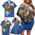 Slovakia Bojnice Castle Family Matching Off Shoulder Short Dress and Hawaiian Shirt Golden Eagle With Slovak Pattern - Wonder Print Shop