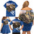 Slovakia Bojnice Castle Family Matching Off Shoulder Short Dress and Hawaiian Shirt Golden Eagle With Slovak Pattern - Wonder Print Shop