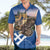 Slovakia Bojnice Castle Hawaiian Shirt Golden Eagle With Slovak Pattern - Wonder Print Shop