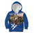 Slovakia Bojnice Castle Kid Hoodie Golden Eagle With Slovak Pattern - Wonder Print Shop