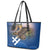 Slovakia Bojnice Castle Leather Tote Bag Golden Eagle With Slovak Pattern - Wonder Print Shop